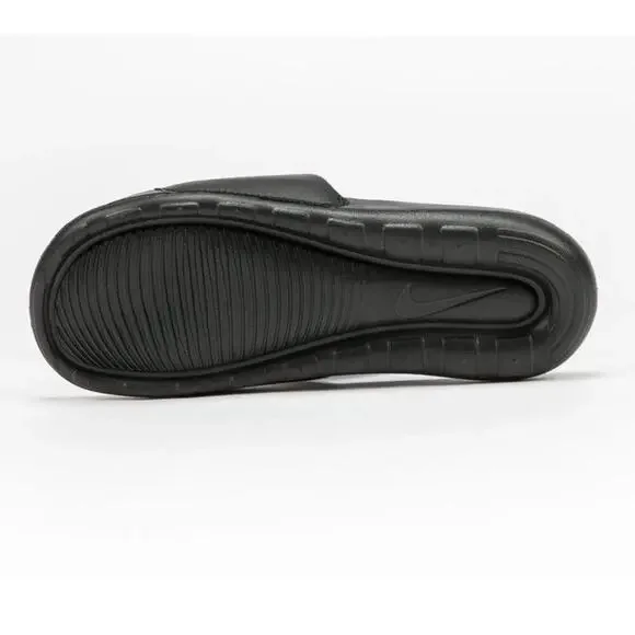 Nike VICTORI ONE Black/Metallic Gold CN9675-006 Comfort Sandals Mens Sz 8 - Picture 2 of 5